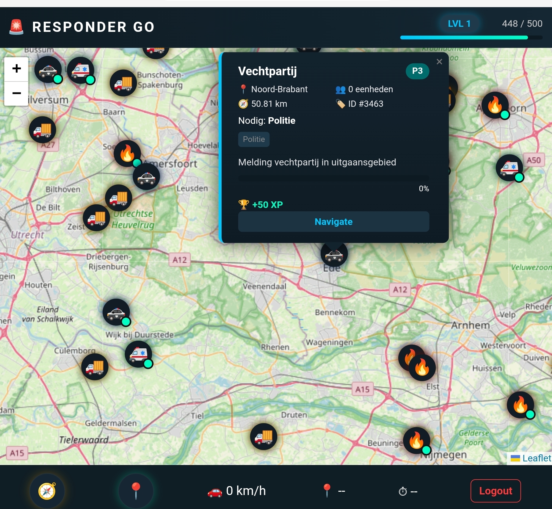 Responder GO incident